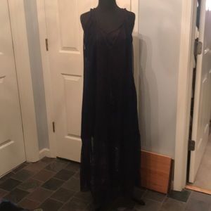 Free People lace/ net dress with slip